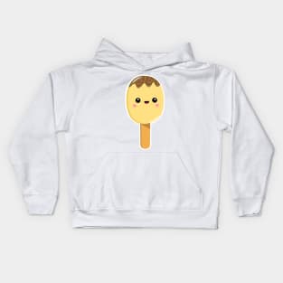 Cute yellow lollipop, kawaii ice lolly, ice cream, summer foods, Kids Hoodie